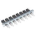 Interlock Push Button Switch Piano Type DPDT 6 Pin 4/6/8 Row Straight Through Hole Straight Key Switch for Electronic Products