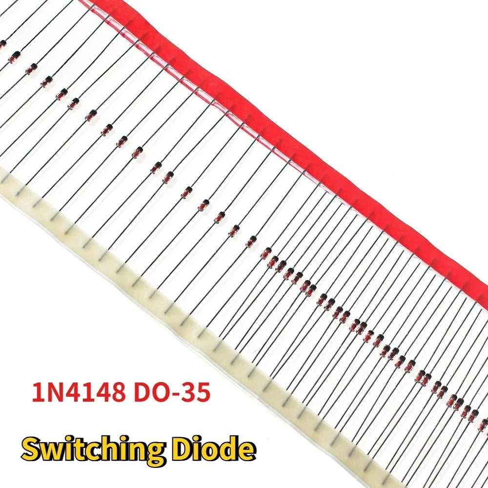 1N4148 Diode Assortment 50/150PCS DO-35 200mA 100V High-speed Switch Rectifier for TV Power Monitor Repair