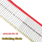 1N4148 Diode Assortment 50/150PCS DO-35 200mA 100V High-speed Switch Rectifier for TV Power Monitor Repair