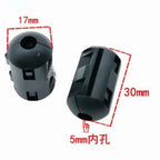 5MM 6.5MM 8MM 10MM 13MM 15MM Inner Bore EMI Filter Ferrite Bead Clip Cable Wire Noise Cancel Ferrite Ring Black/Grey