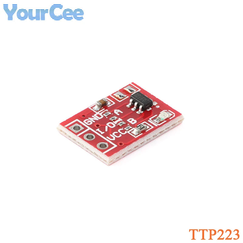 50pcs/5pcs TTP223 Touch Button Module Capacitor Type One Single Channel Self Locking Touch Switch Sensor 15*11mm 2.5-5.5V