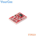 50pcs/5pcs TTP223 Touch Button Module Capacitor Type One Single Channel Self Locking Touch Switch Sensor 15*11mm 2.5-5.5V
