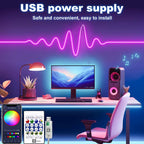 RGB LED Neon Rope Lights Bluetooth App WS2812 RGBIC Waterproof Flexible LED Tape With Dimmable Remote Controller For Wall Decor