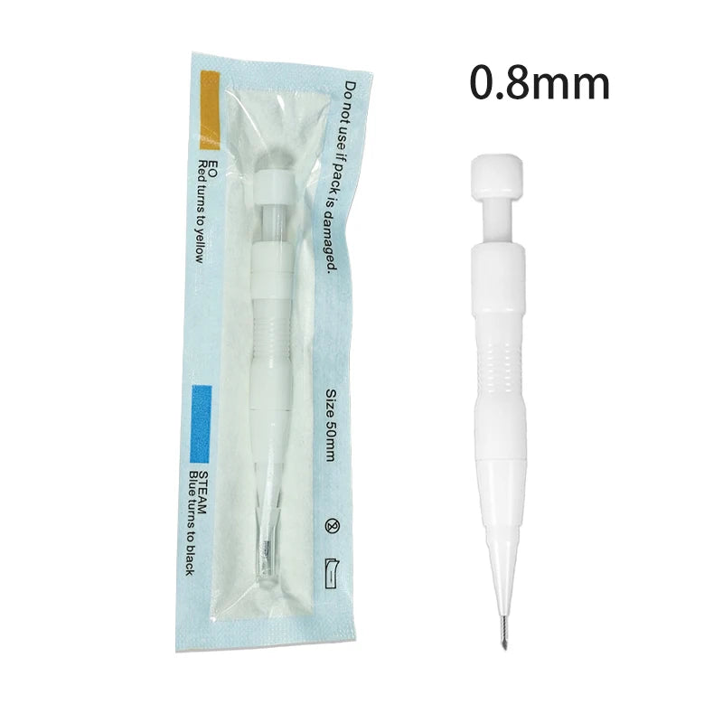 0.7mm-1.2mm Hair Follicle Implanting Pen, Plastic Hair Transplant Pen, Hair Transplant Tool Accessories 1/5/10pcs