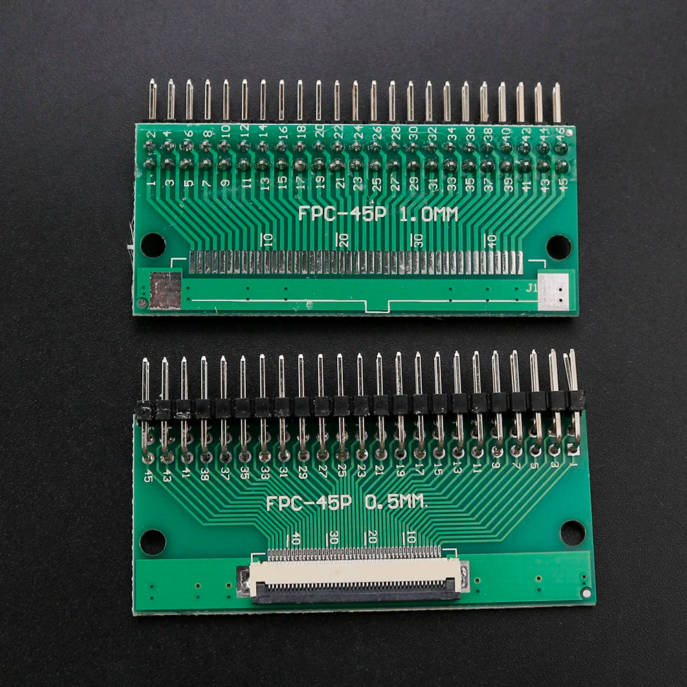 1PC FPC/FFC Adapter Board 0.5mm To 2.54mm Connector Double Row Straight Needle 4/6/8/10/12/14/15/16/18/20/22/24/26/30/34/36 Pin
