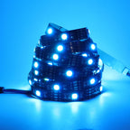 5v 5050 RGB LED Strip Light Flexible Tape Lamp Waterproof 50cm 1m 2m 3m 4m 5m With 4pin Plug White/ Black PCB Home Decoration