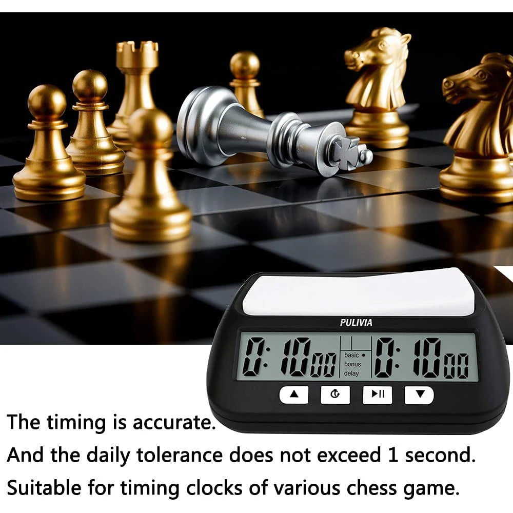 3-in-1 Multifunction Portable Chess Clock Digital Chess Timer for Board Games Professional Calculagraph  Time-meter with Alarm