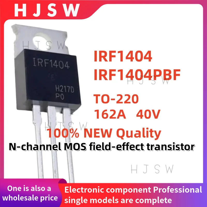 20PCS 100% NEW IRF740 IRF1312 IRF1404 IRF1405 IRF1407 IRF2805 IRF3205 IRFB3207 FB3207 IRF TO-220 MOS Field-Effect Transistor