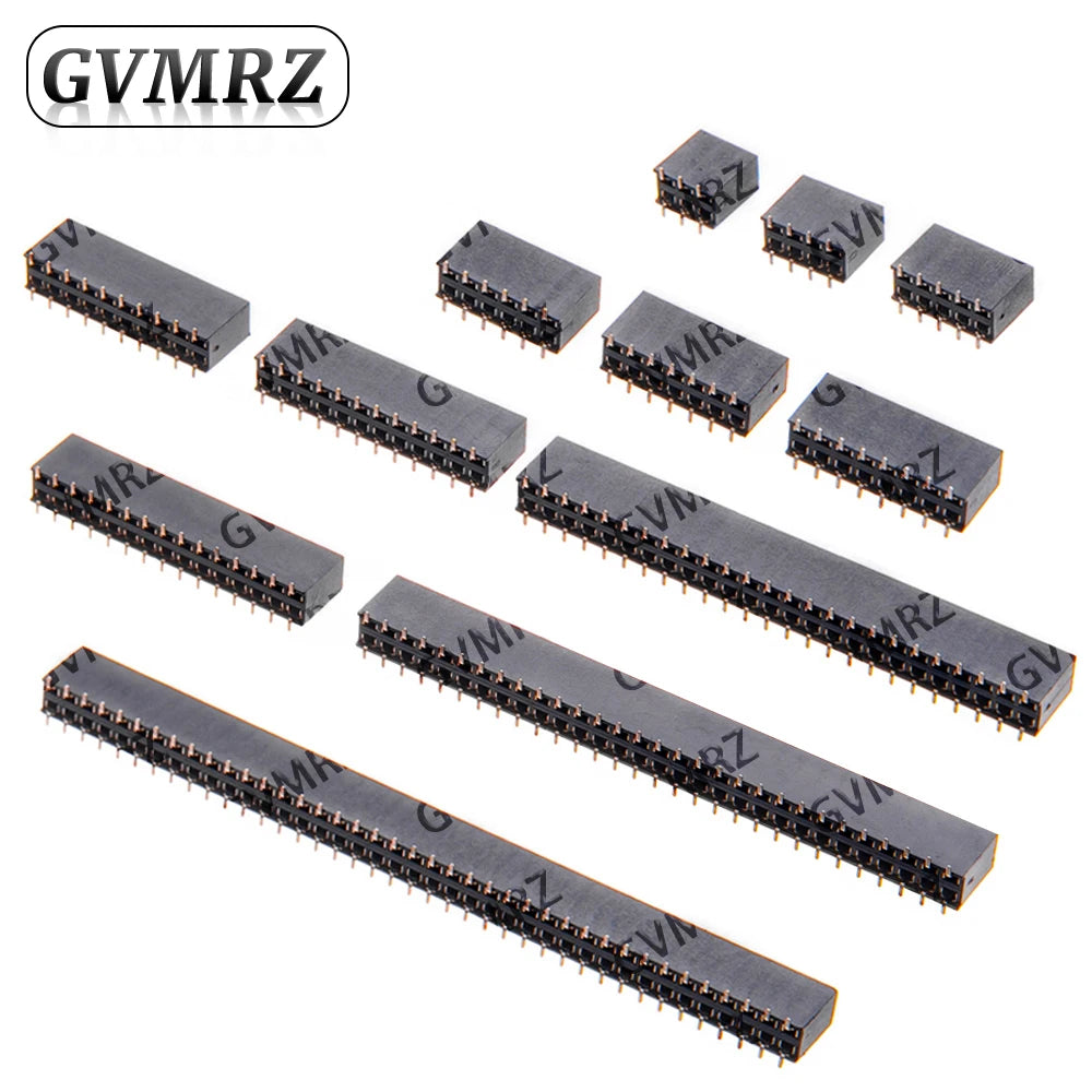 10PCS SMT 2.54mm Double Row Female Breakaway PCB Board Pin Header socket Connector Pinheader 2 * 3/4/5/6/7 2x3PIN-2X40PIN