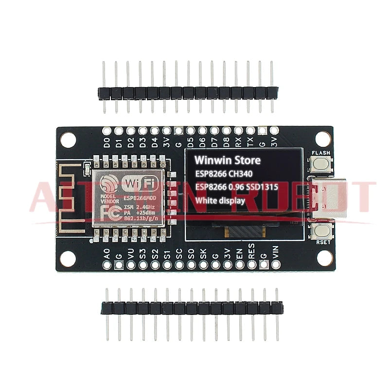 NodeMCU ESP8266 Development Board SSD1315 0.96 inch OLED Display CH340G ESP-12F WiFi Module TYPE-C USB  For Arduino/Micropython