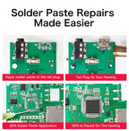 KELLYSHUN Solder Paste, Leaded Syringe Welding Paste, for Soldering BGA LED SMD Containing Silver Sn63 Electronics Tin Paste