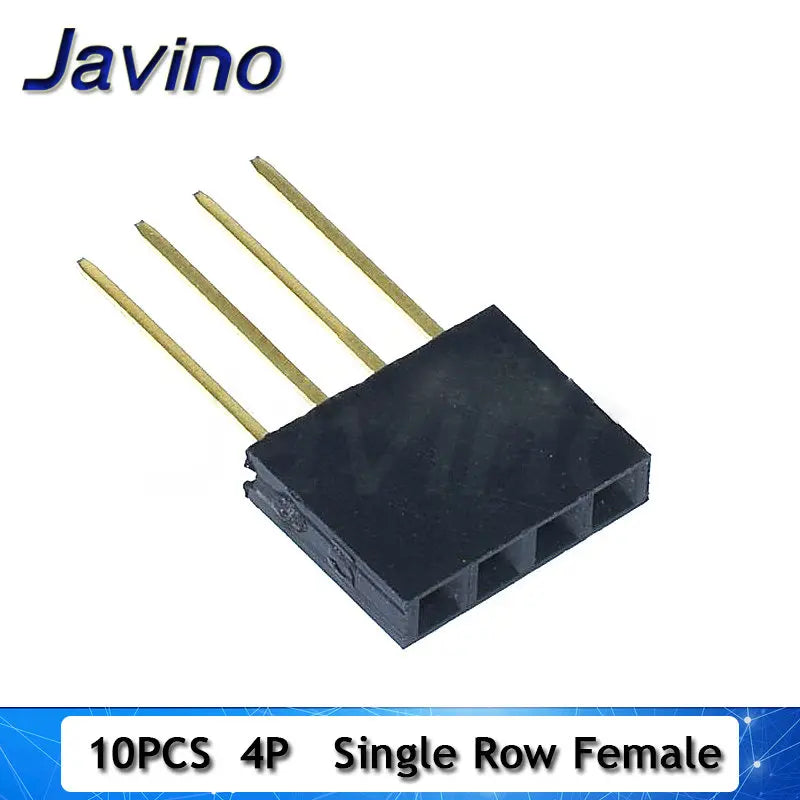 10PCS 2.54mm Single Row Female Long pins 11mm Breakaway PCB Board Pin Header socket Connector 1*2/3/4/6/8/10/15Pin For Arduino