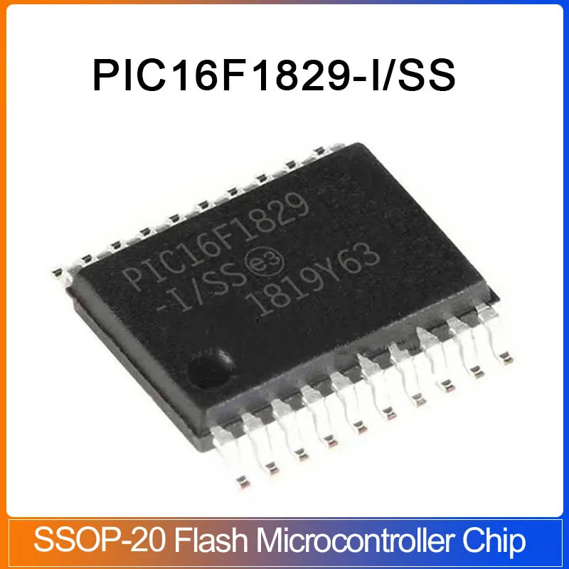 5/20pcs PIC16F1829-I/SS PIC16F1829 SSOP-20  PIC16F 1829 8-bit microcontroll 20PIN Flash Micro  MCU SSOP-20 Flash Microcontroller