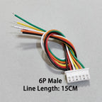10PCS XH2.54mm 2P 3P 4P 5P 6P Male Female Plug Connector 2.54mm Pitch With 15cm Wire Cable Battery Charging Cable