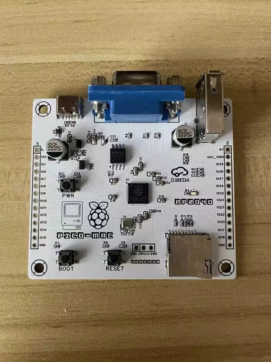 DIY Pico-Mac Retro Computer Kit - Open Source Mac 128K Emulator based on Raspberry Pi RP2040, Supports VGA & USB