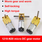 Micro Mini N20 Gear Motor DC 3V 6V 12V 4-381RPM High Torque Metal Electric Gear Reduction Motor Slow Speed Gear Motor Gearbox