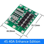 3S 4S 40A 60A Li-ion Lithium Battery Charger Protection Board 18650 BMS For Drill Motor 11.1V 12.6V 14.8V 16.8V Enhance Balance