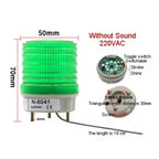 1Pcs N-5041 Without Sound Small Warning Lights LED Flash/Constant Adjustable Alarm Lamp Bolt Installation Red Yellow Green Blue