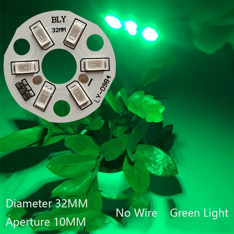 5/10 Pcs LED 3W 5V USB Light Board SMD 5730 Chip Red Green Warm White Yellow Purple Round Changing Light Source With 20 Cm Cable