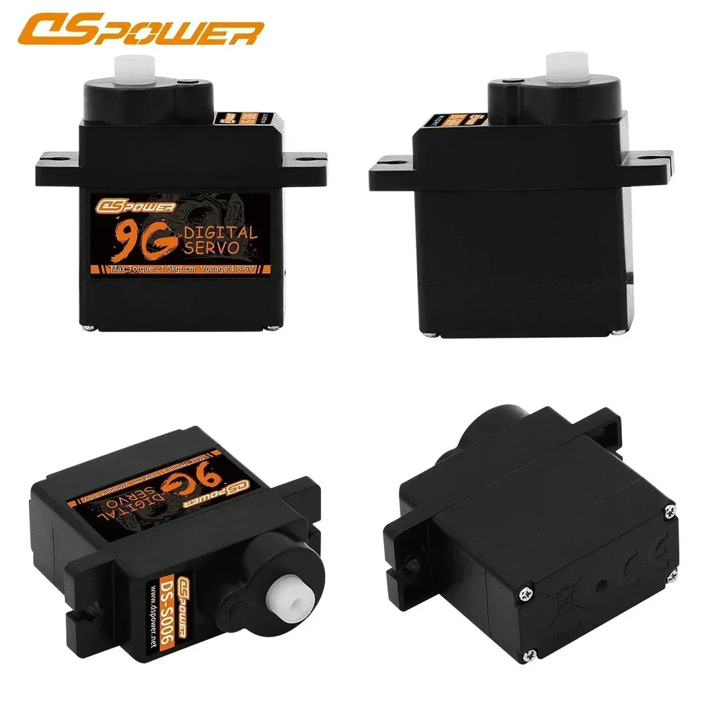 DSpower 9G Digital Waterproof Plastic Gear Servo Core Motor JR Plug for RC Car Truck Robot Model Axial WLtoys K999