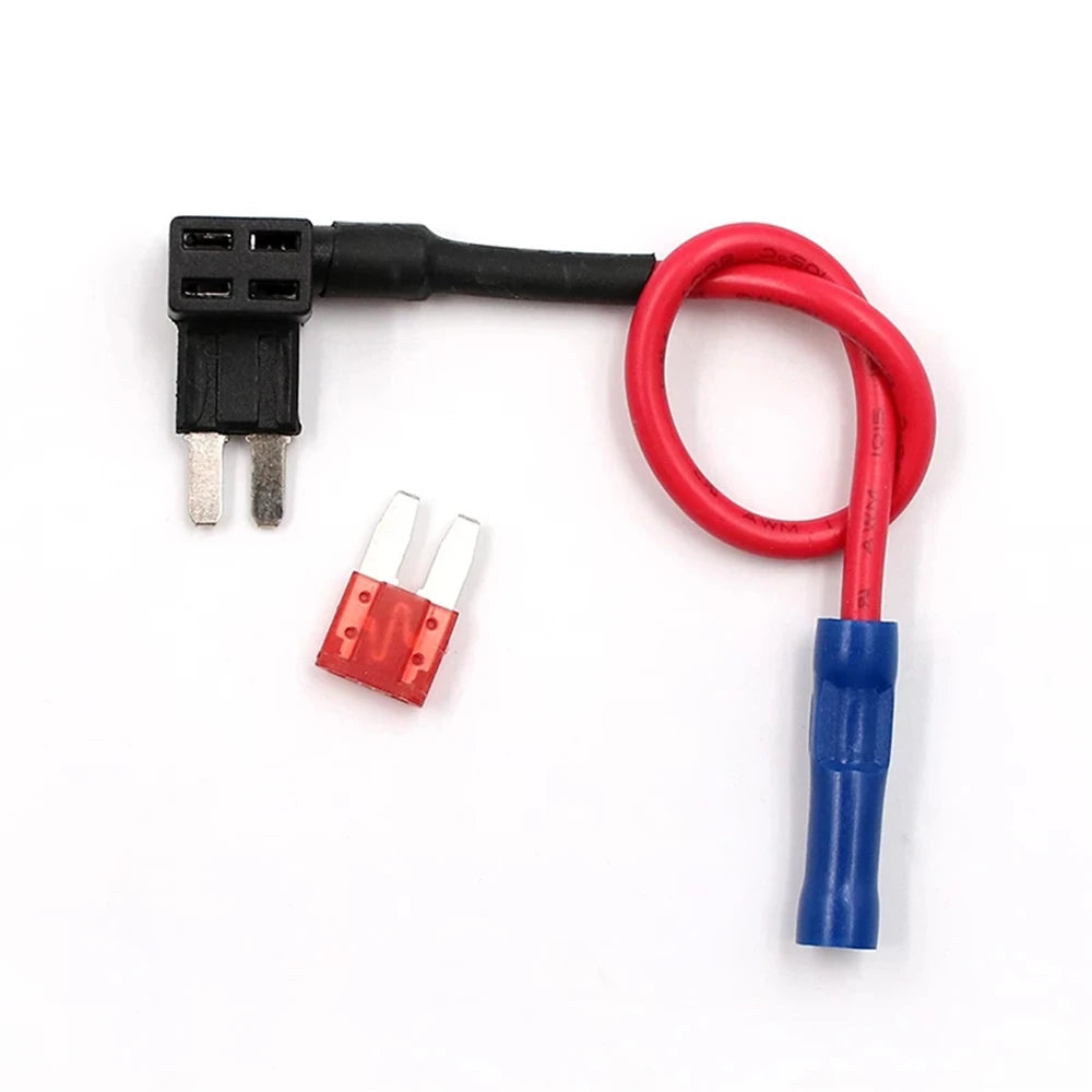 BEECHIP 12V Fuse Holder Add-a-circuit TAP Adapter Micro2 Mini Small Standard ATM APM Blade Auto Fuse  with 10A Blade Car Fuse