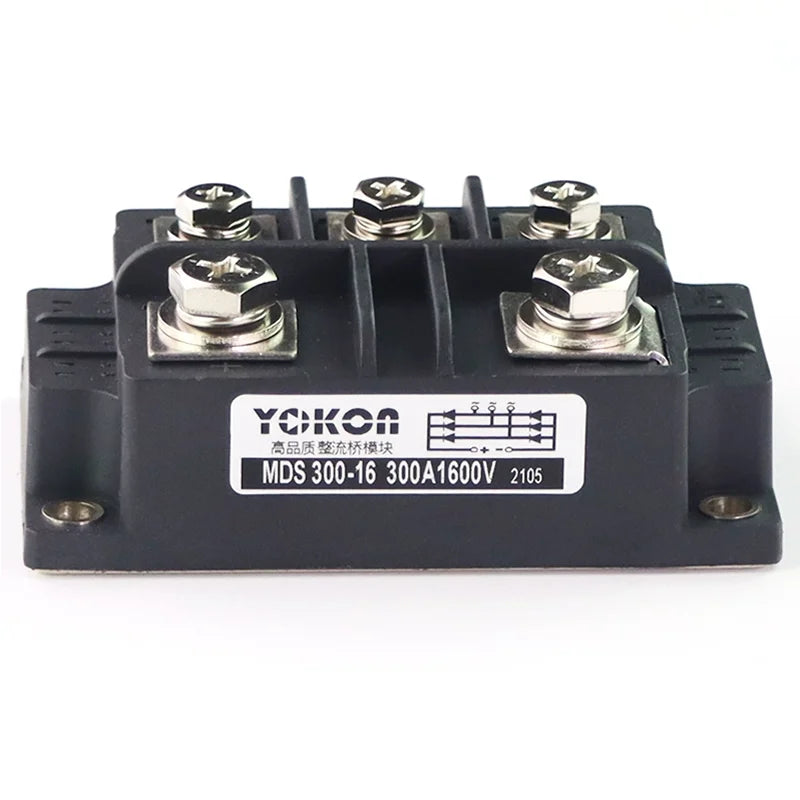 MDS300A1600V High-quality three-phase rectifier bridge module with large radiator + fan MDS300A