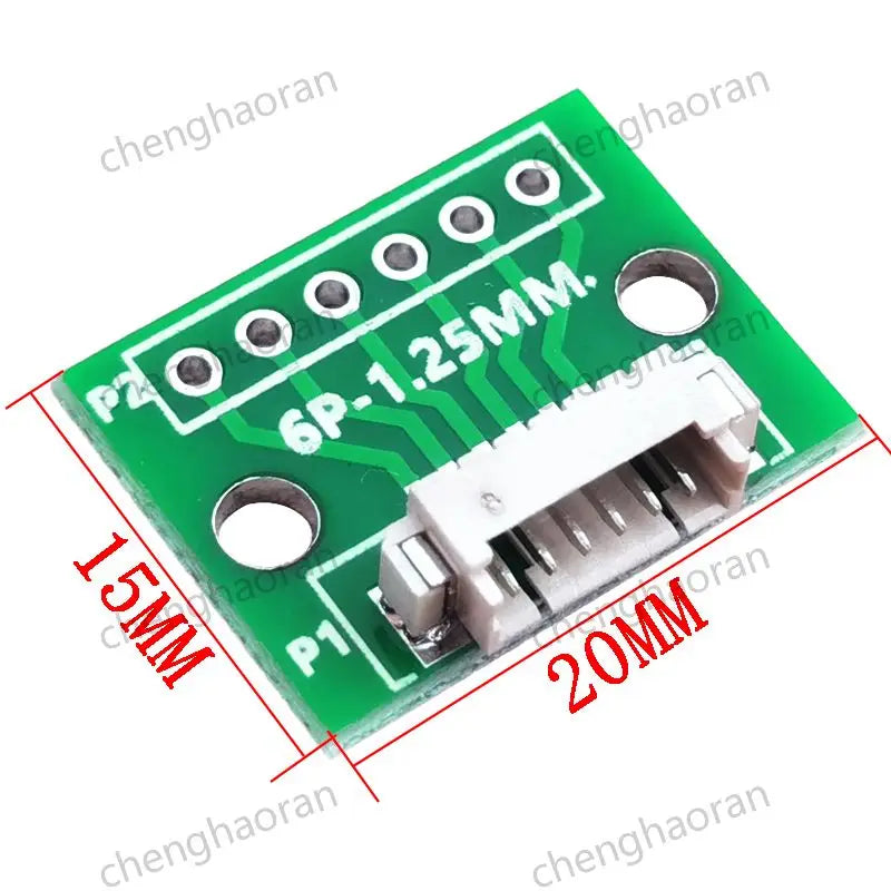 1/2/5/10pcs 1.25MM Pitch 4/6/8/10/12 FPC/FFC Adapter Connector 1.25 to 2.54 Circuit Board Horizontal Terminal Socket Test Board