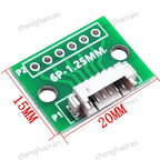 1/2/5/10pcs 1.25MM Pitch 4/6/8/10/12 FPC/FFC Adapter Connector 1.25 to 2.54 Circuit Board Horizontal Terminal Socket Test Board