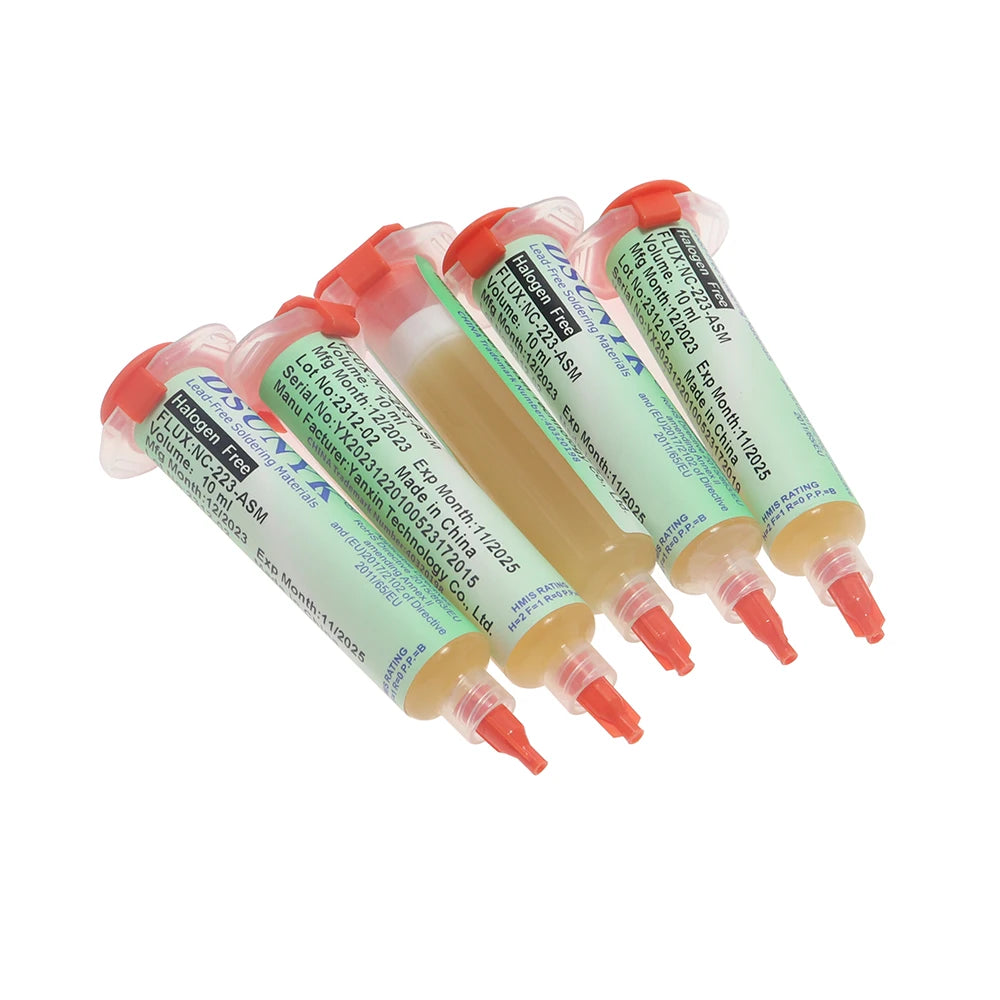 DSUNYK NC-223-ASM 10cc Flux For Soldering BGA PCB Flux No-Clean Solder Paste Smd Soldering Flux DIY Repair Tool