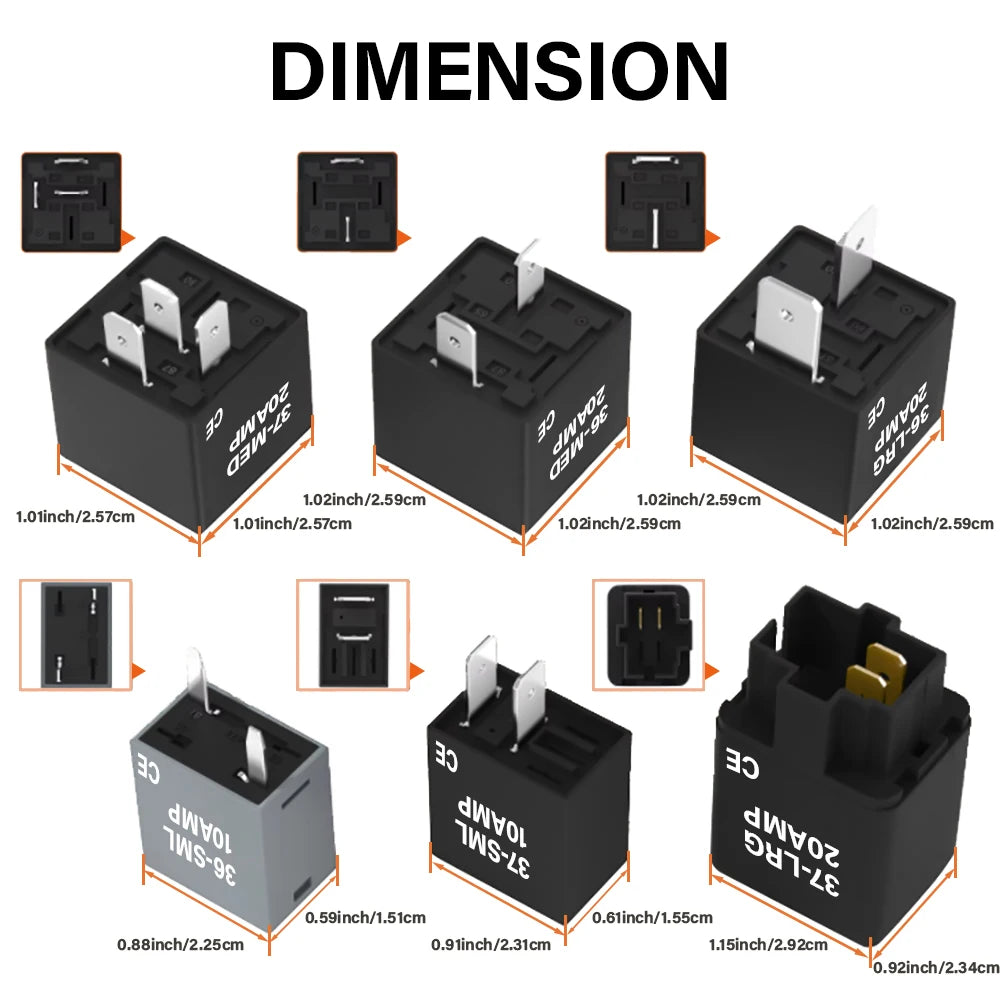 Relay Bypass Switch Kit 9038 Relay Tester Kit Diagnostic Tester Scan Tool & Fuel Pump Relay Bypass Master Kit Replaces 9036 9037