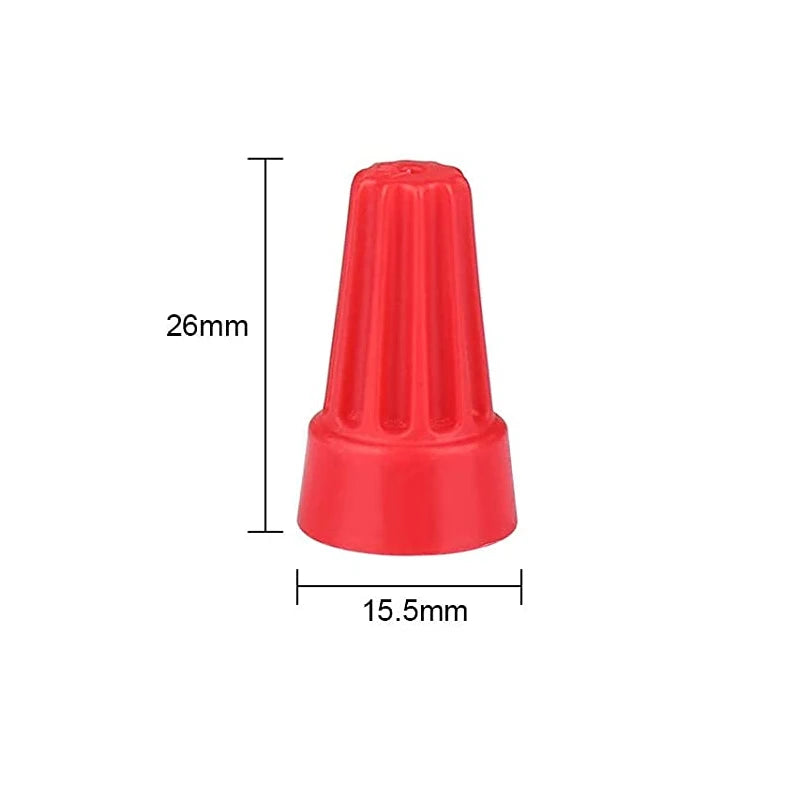100Pcs~25pcs P1 P2 P3 P6 Colorful Wire Caps Electrical Connectors Screw Terminals With Spring Insert Twist Nuts Caps Connection