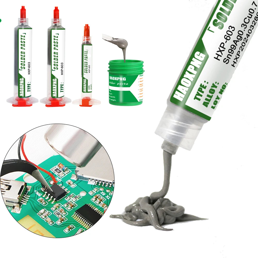 Sn99ag0.3cu0.7 Lead-free Solder Paste 217°c No-clean High Temperature Solder Paste For Smd/bga/smt/ic/pcb Repair