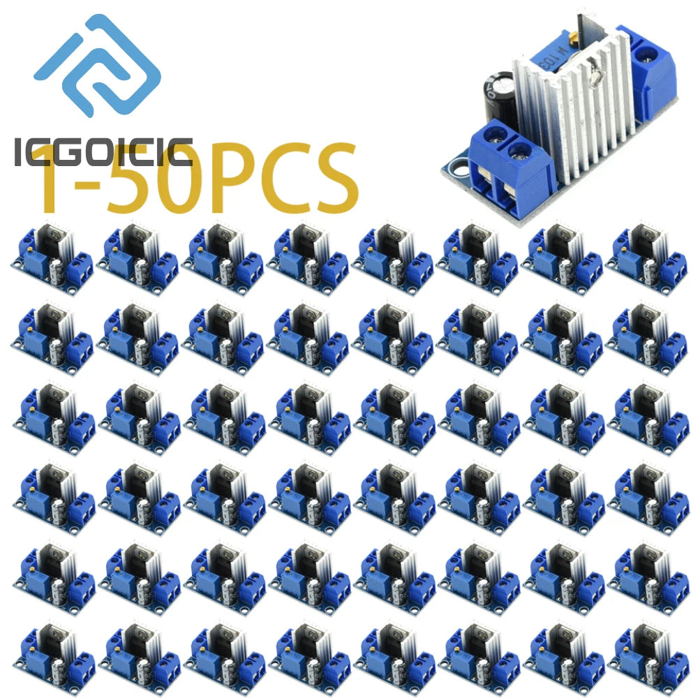 1-50PCS LM317 DC-DC Converter Buck Step Down Circuit Board Module Linear RegulatorAdjustable Voltage Regulator Power Supply