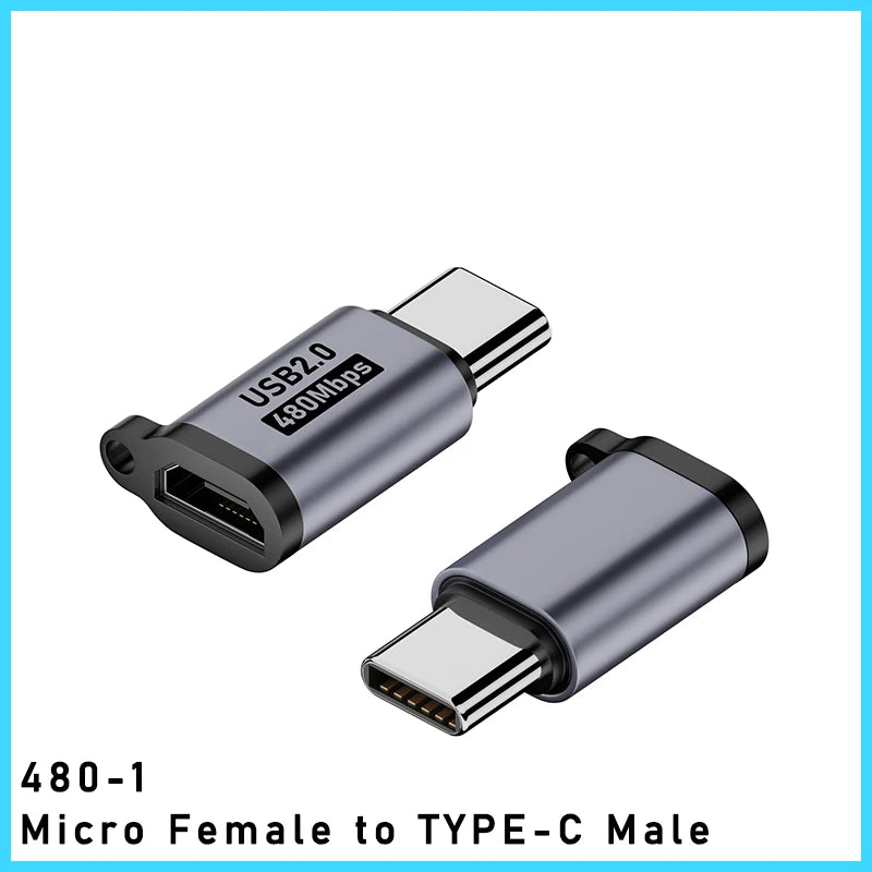 TYPE-C adapter Micro USB Mini USB Adapter lighting Female To Micro Usb Male Converter for Phone Tablet Camera Charging Adaptor