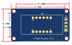 TM1637 4 Bits/TM1638/MAX7219 8 Bit Digital LED Display Module 7 Segment 0.36Inch Clock RED Anode Tube Four Serial Driver