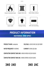 Mini AC Contactor, CJX2-K0910, K0901, K1210, K1201, K1610, 3main 1NO/3main 1NC Coil Voltage,230V, 50Hz,60Hz,9A,12A,16A 110V,24V