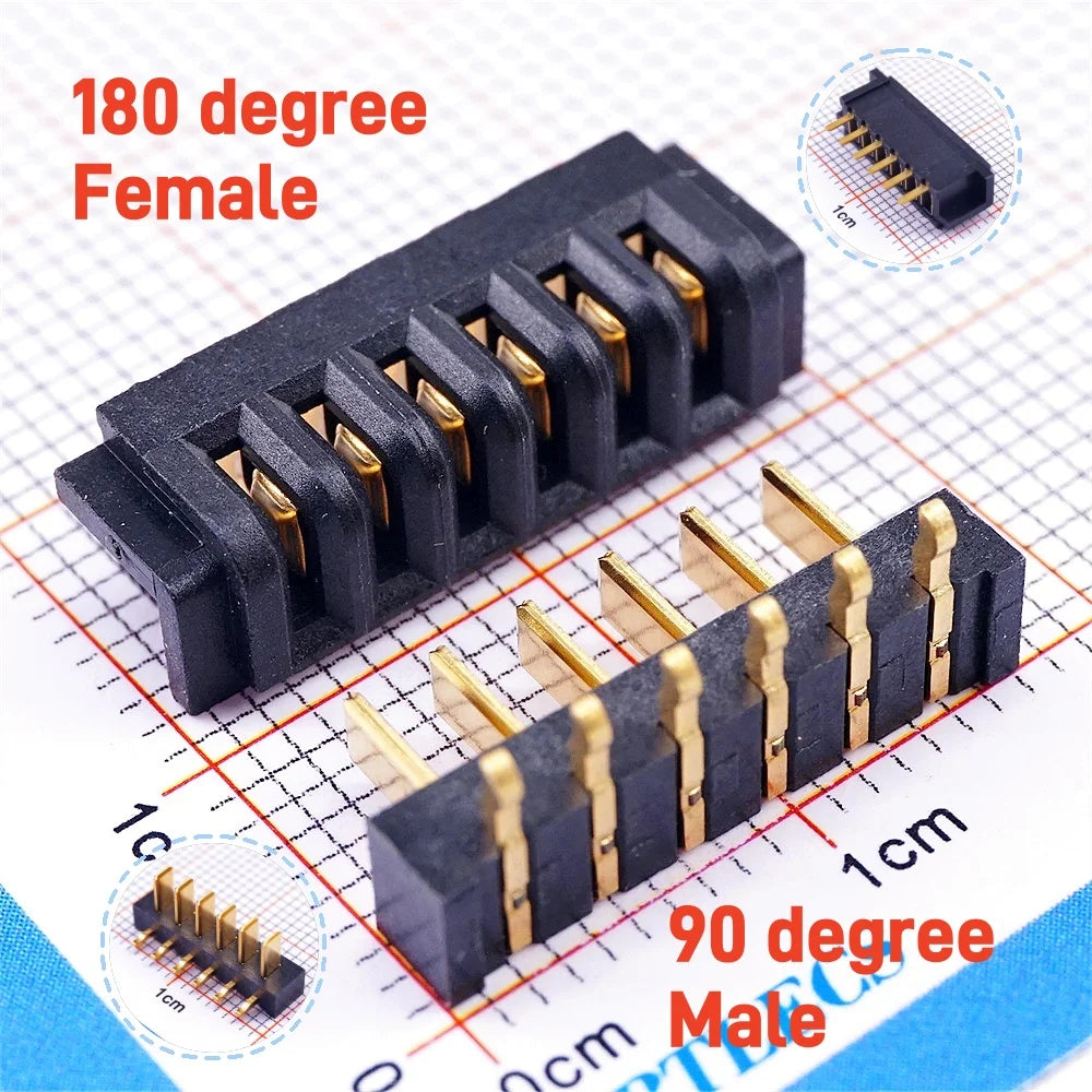 5 Pairs Pitch 2.5 mm 2 3 4 5 6 7 8 9 10 11 Positions Female Blade Socket Male Header Battery Connector Right Angle Straight