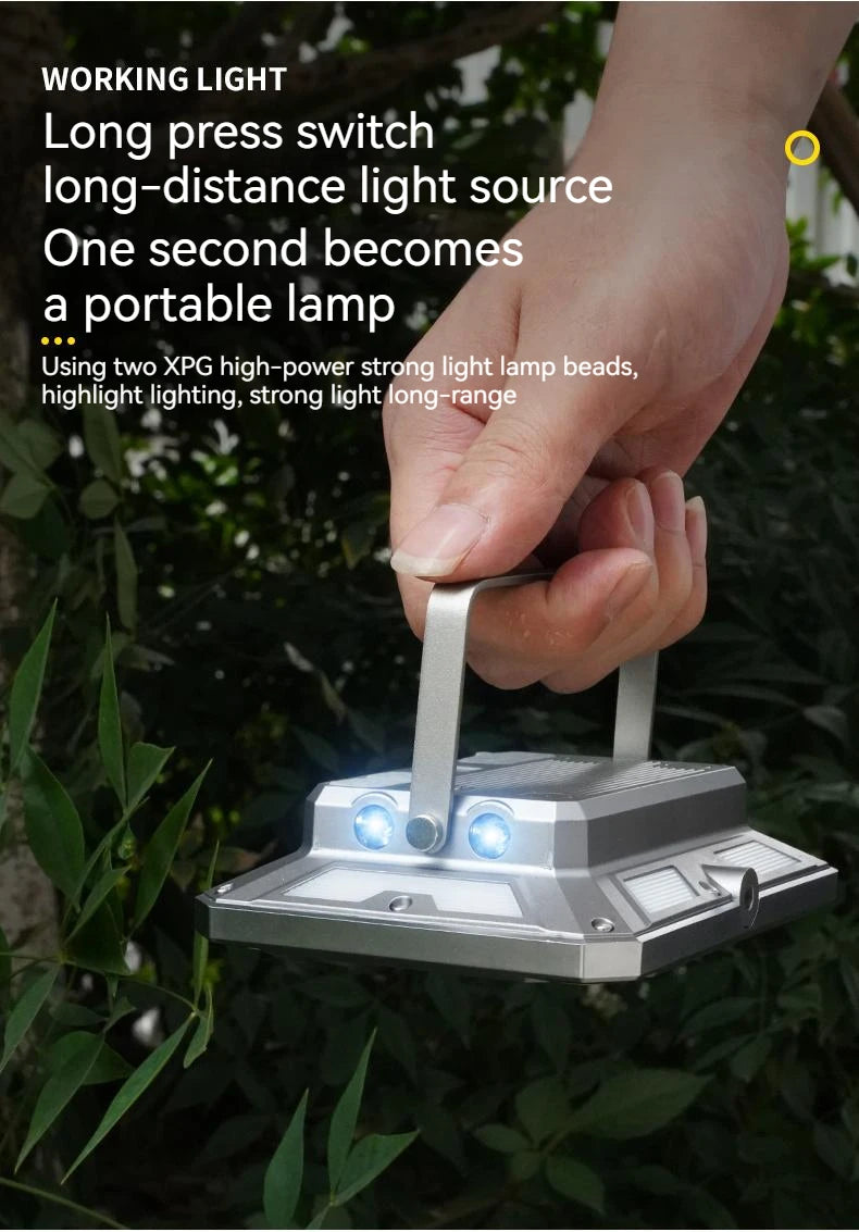 Outdoor Camping Light Super Bright Camping Floodlight Magnetic Rechargeable Led Work Light