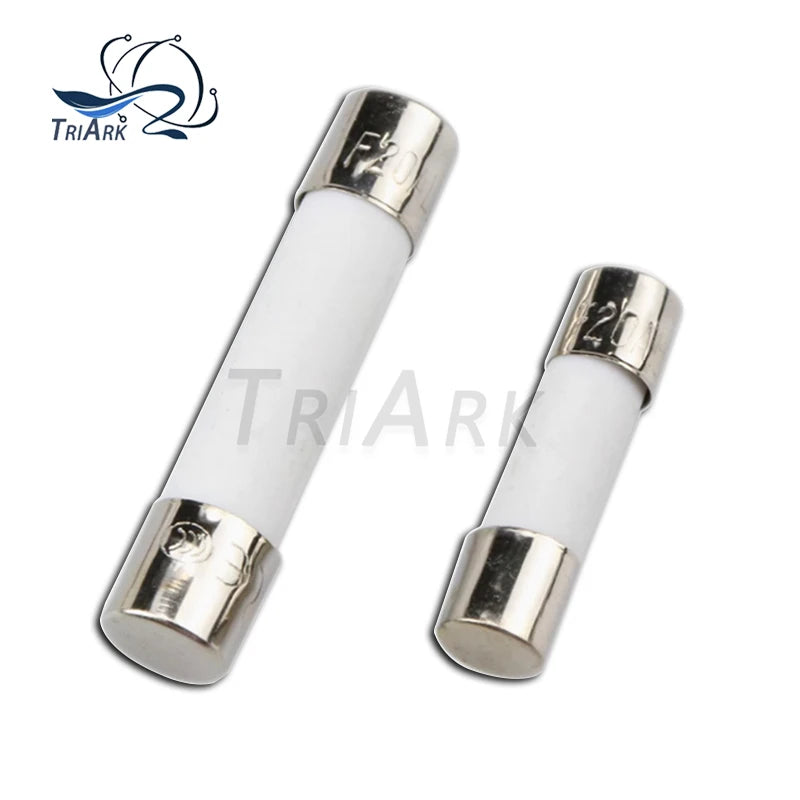 20PCS 5*20 6*30mm Ceramic Fuse 5x20 6x30 250V 0.1A 0.5A 1A 2A 3A 3.15A 4A 5A 6A 8A 10A 15A 20A 30A Tube Fast blow Fuse Assorted