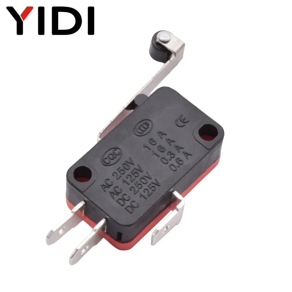 5/10pcs Micro SPDT On Off Momentary Switch Travel Limit Switch 1NO1NC Roller Lever V-15 V-151 V-152 V-153 V-154 V-155 V-156-1C25