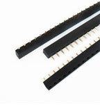 10PCS 2.54mm 1X40P Female Header Single Row Straight 0.1" Pitch 40 Pin 3.5mm 5mm 5.7mm 7.1mm 8.5mm Plastic height optional