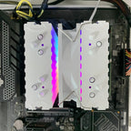 6 Heat Pipes CPU Cooler Black/White Silent RGB Cooling Fan for Intel LGA 1700 1200 1150 1151 1155 2011 X79 X99 1366 AMD AM5 AM4