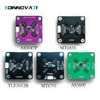 AS5600, AS5047P, MT6701, TLE5012B, MT6835 Programmable Magnetic Encoder Module Kit with Magnet