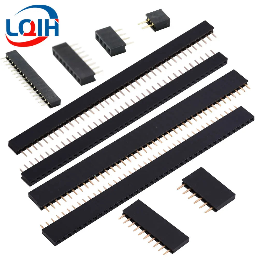 Pitch 2.0mm 2.54mm Single Row Pin Female Header Socket 1*2P 3P 4P 5P 6P 7P 8P 9P 10P 11P 12P 13P 14P 15P 16P 20P 40Pin Connector