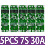 1~5PCS BMS 7S 24V 10A 15A 20A 30A Li-ion 18650 Battery Charge Board With Balance Function Short Circuit / Temperature Protection
