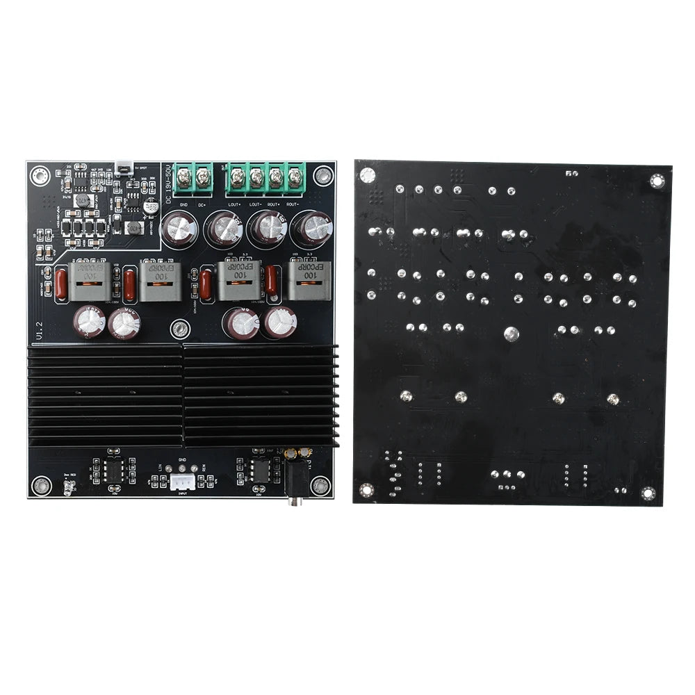 TPA3255 HIFI Dual Core Stereo Amplifier Board 2 Channel 600W+600W Class D Digital Power Amplifier TL072 OP AMP