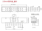 5-50Pcs Dip 6/10/20-40Pin 1.27mm 2.0mm 2.54mm Pitch Male Socket Straight Idc Box Headers Pcb Connector Double Row Dc3 Header