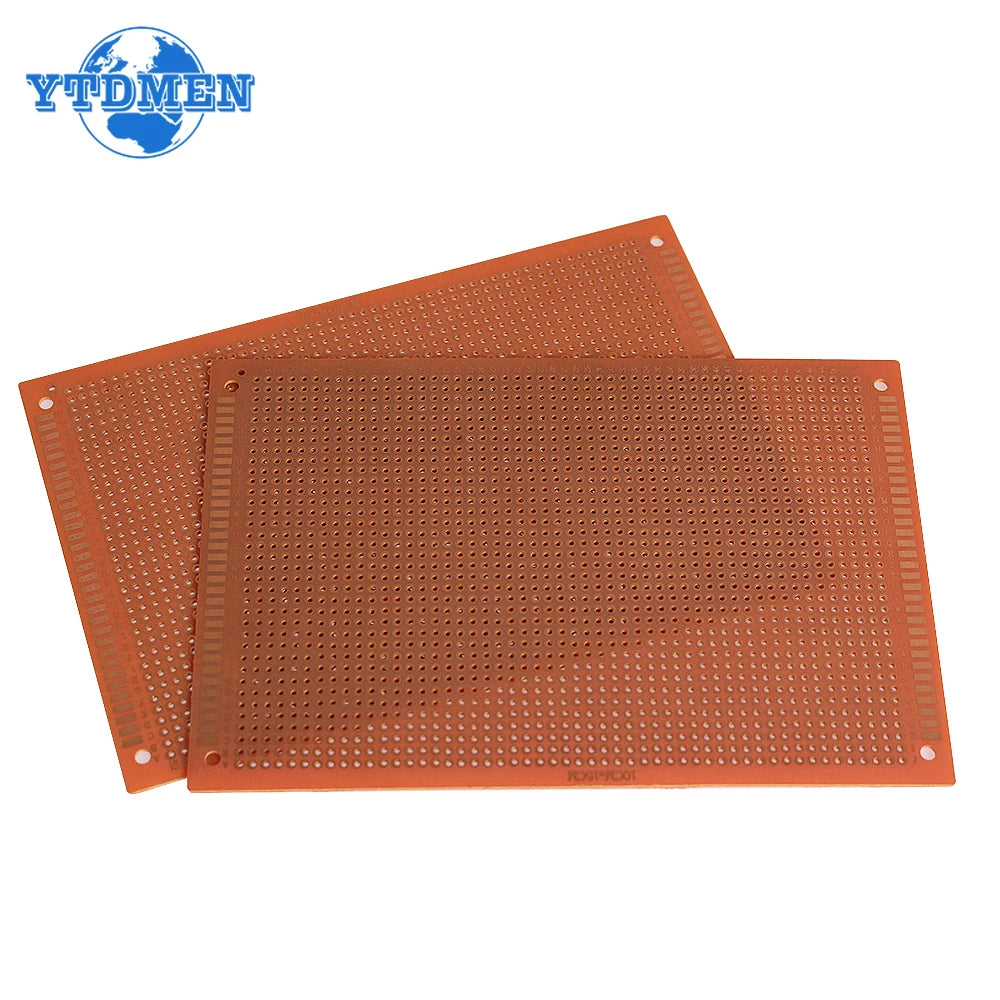 2PCS 10x15 10x22 12x18 13x25 15x18cm PCB Breadboard Protoboard Single-Side Universal Printed Circuit Boards Yellow DIY Soldering
