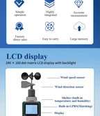 HAWS006A-GPS Handheld portable Weather Station  Temperature Humidity Pressure Sensor Outdoor GPS handheld weather station