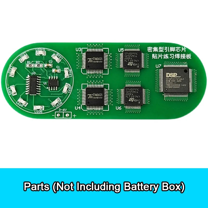 Soldering Practice Board SMD Circuit Board LED Electronic SMT Component DIY PCB Kit Project Tools Practice Soldering Skills